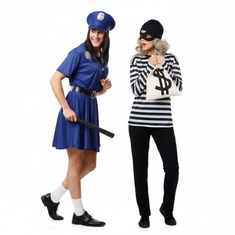 Pareja de Policía y Ladrona