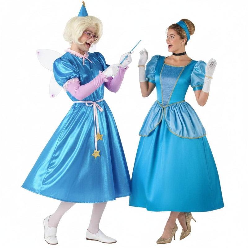 Pareja de Hada Madrina y Cenicienta