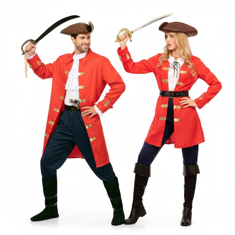Pareja de Piratas Garfio Elegantes