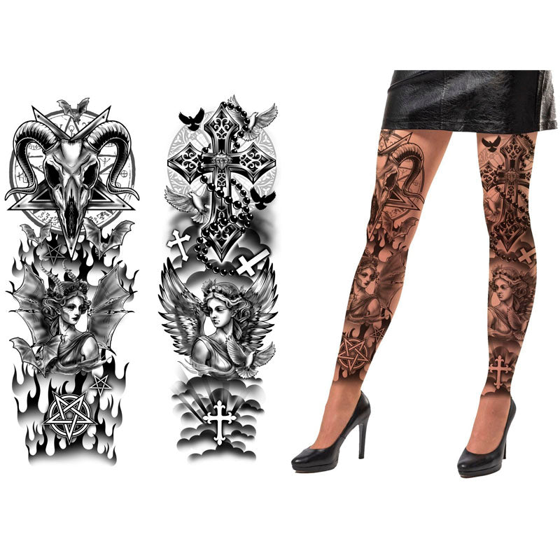 Pantys efecto tatuaje satánico