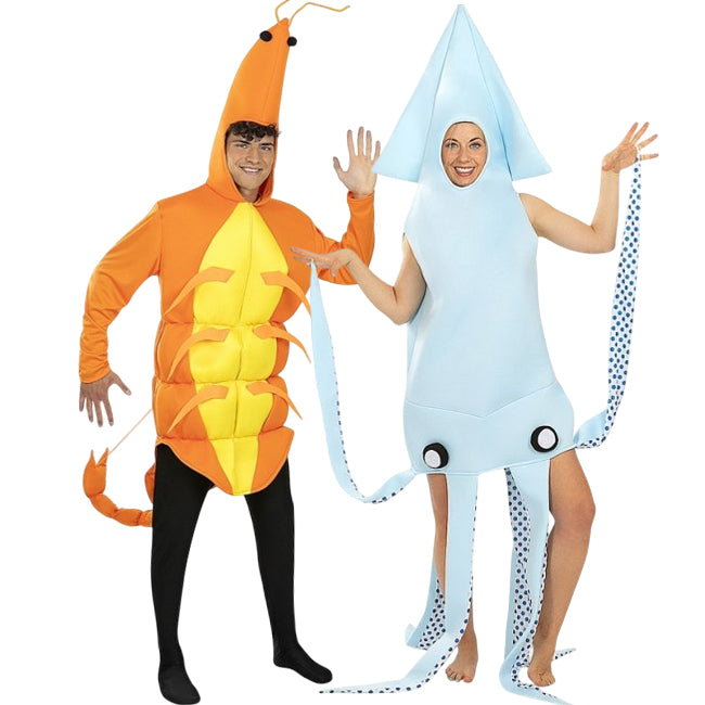 Pareja de Gamba y Calamar