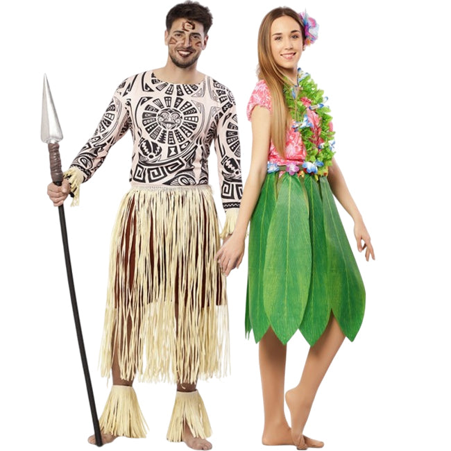 Hawaianos Honolulu para disfrazarte en pareja