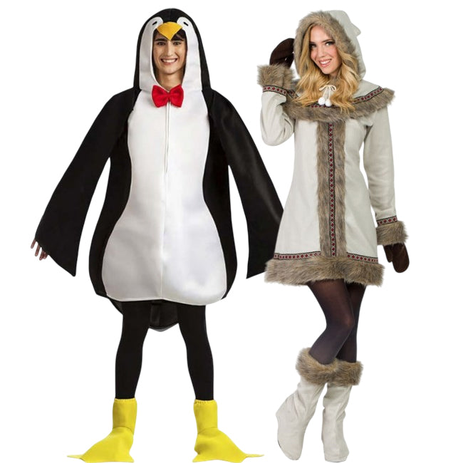 Pareja de Pingüino y Esquimal