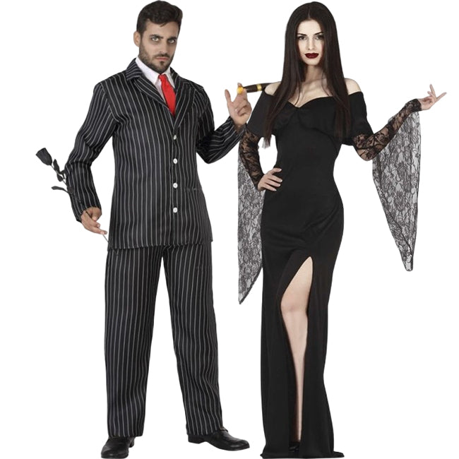 Pareja de Padre y Madre de Familia Tétrica