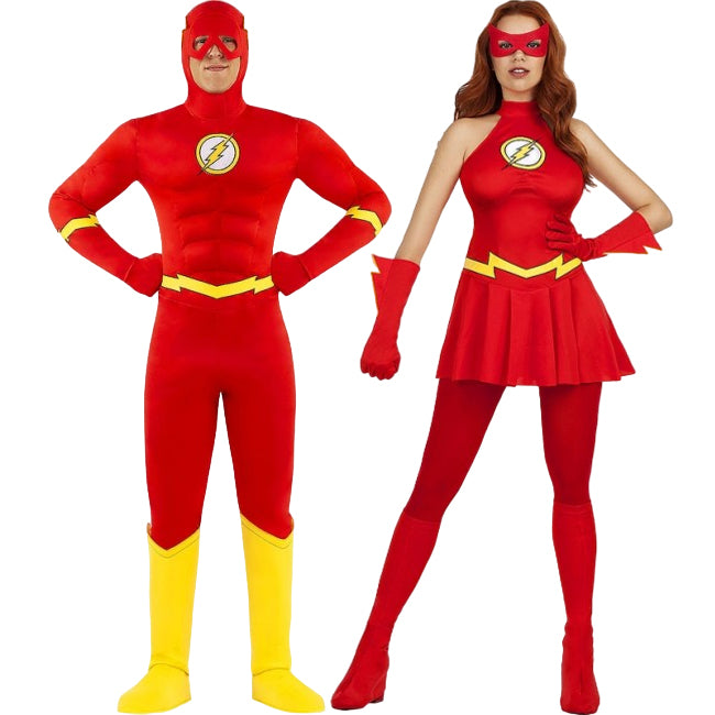 Pareja de Superhéroes Flash