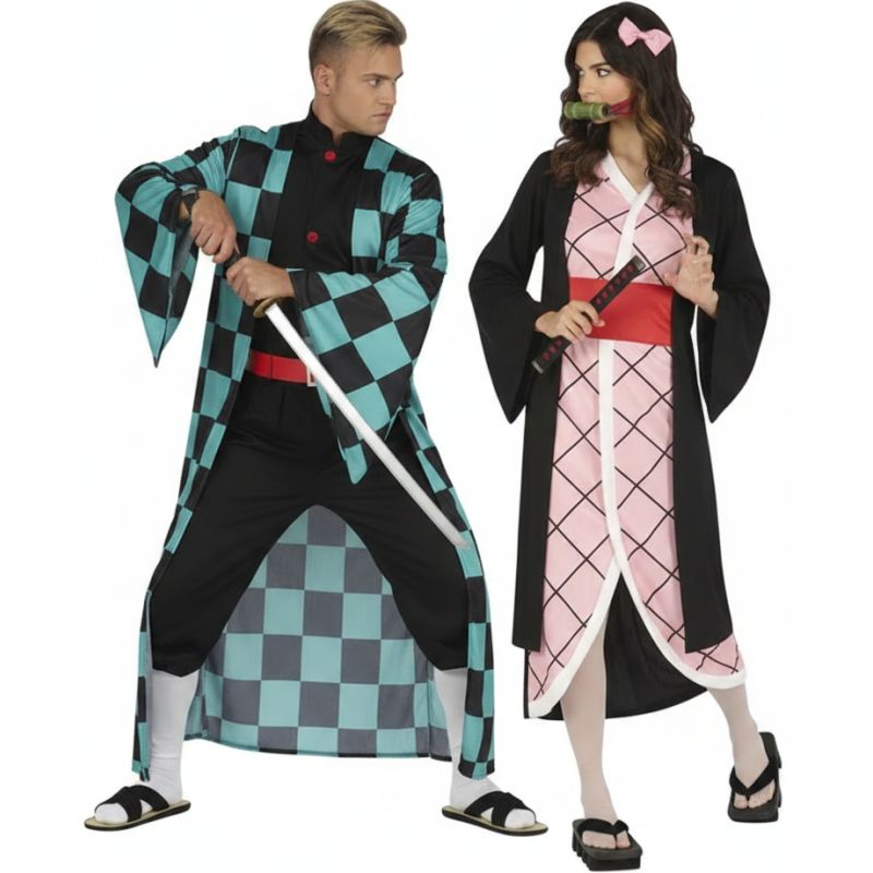 Tanjiro y Nezuko Kamado para disfrazarte en pareja