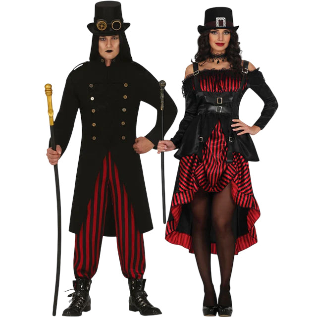 Pareja de Vampiros Lord y Lady Steampunk