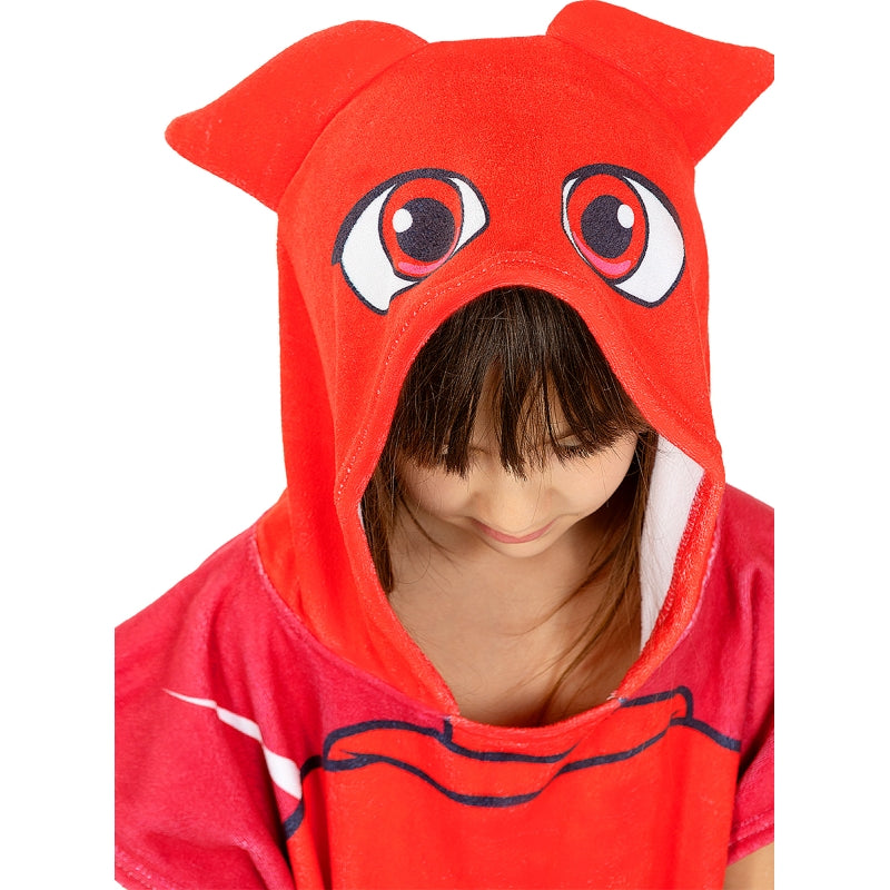 Toalla poncho Buhíta para niña - PJ Masks Detalle