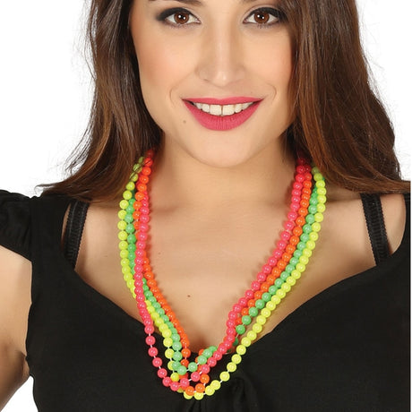 Collar de perlas neón