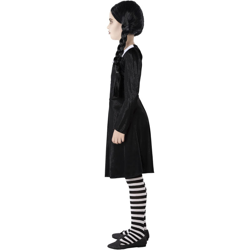 Disfraz de Niña Tétrica negro para niña Perfil