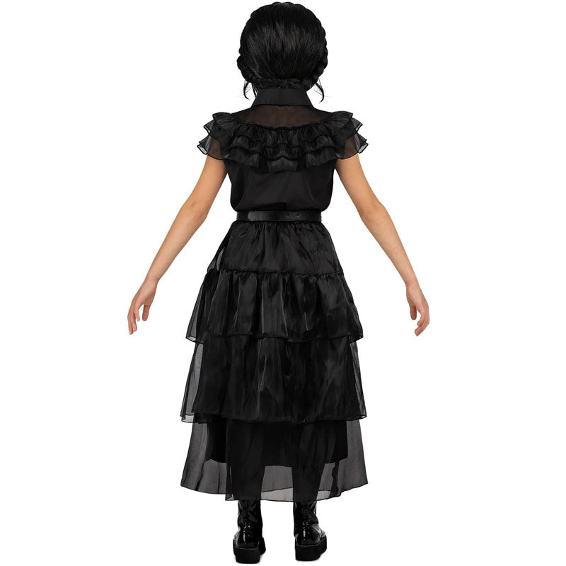 Disfraz de Niña Tétrica Reina del baile para niña espalda