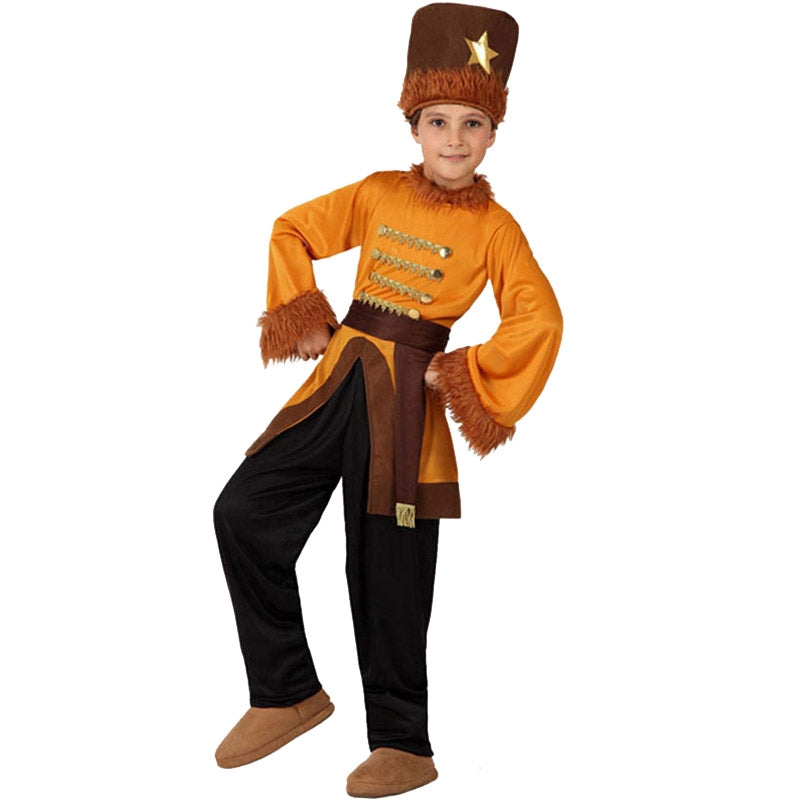 Juguetutto Disfraz Ruso Completo Para Niño | Incluye Gorro, Chaqueta, Pantalón Y Cinturón | Ideal Para Juegos De Rol