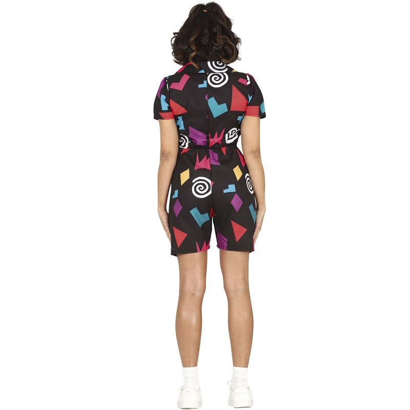 Disfraz de Strangers Things años 80 para mujer espalda