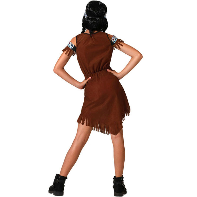 Disfraz para niña de India Salvaje Espalda