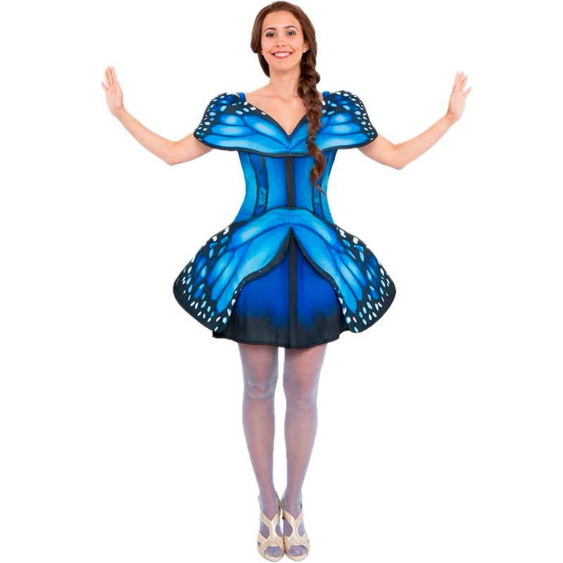 Disfraz de Mariposa Azul Fantasía para mujer