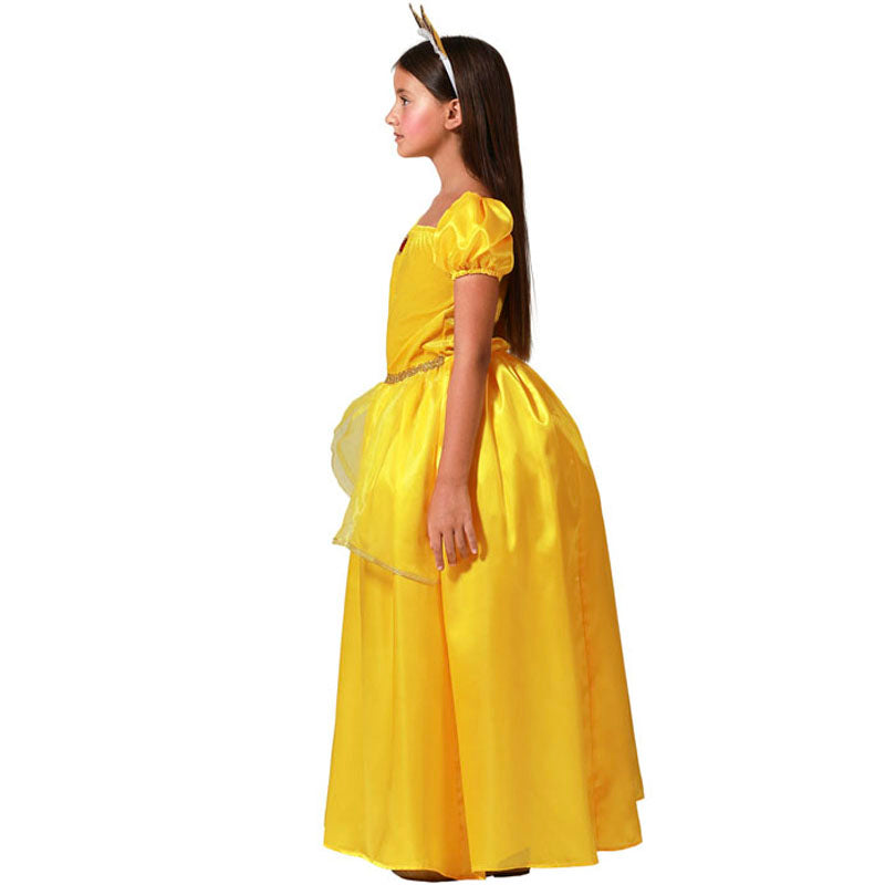 Disfraz para niña de Princesa La Bella y la Bestia Perfil