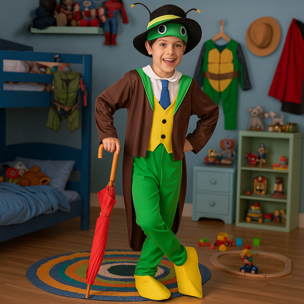 Disfraz de Grillo del cuento de Pinocho para niño