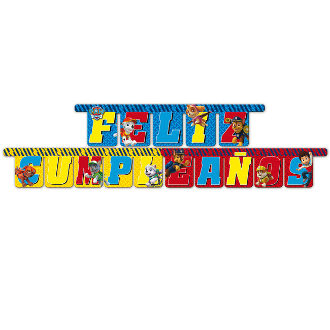 Guirnalda Feliz Cumpleaños Patrulla Canina®