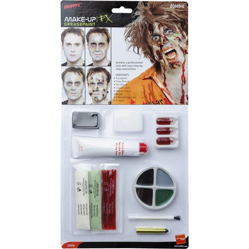 Kit maquillaje zombie con látex