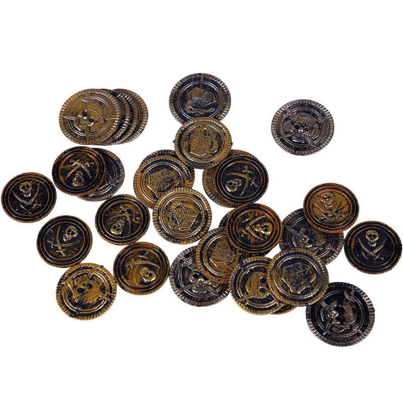Monedas cofre pirata