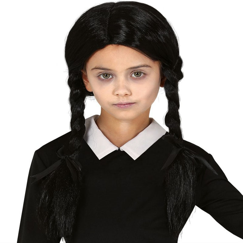 Peluca Niña Tétrica infantil