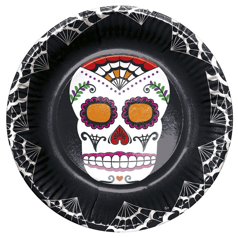 Platos de Catrina Día de los Muertos de 23 cm