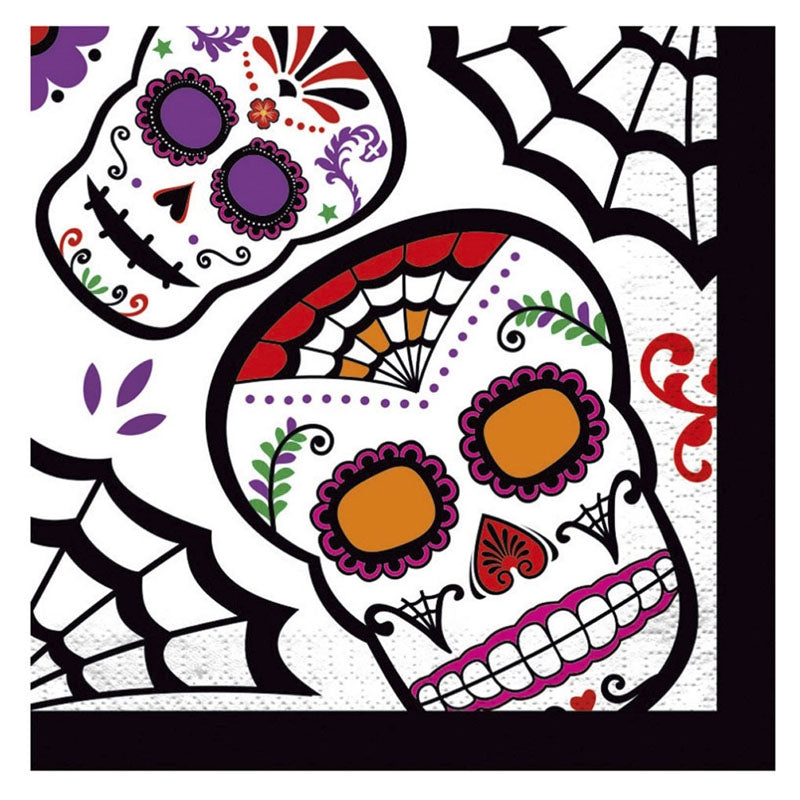 Servilletas de Catrina Día de los Muertos de 33 cm