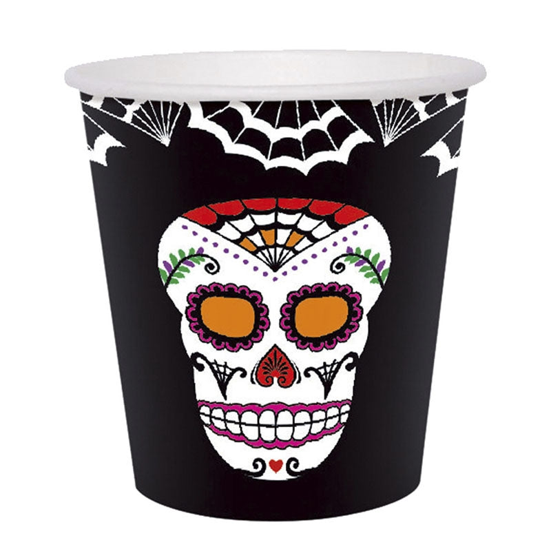 Vasos de Catrina día de los Muertos