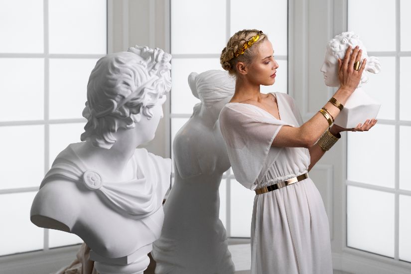 como hacer un disfraz de diosa griega con una sábana