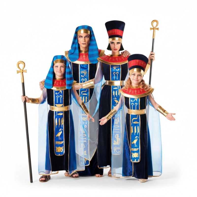 Grupo Egipcios Terciopelo Azul