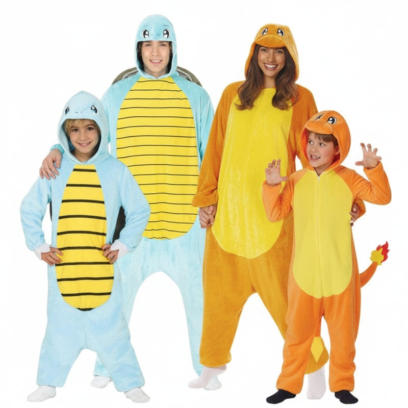 Grupo Squirtle y Charmander de Pokémon