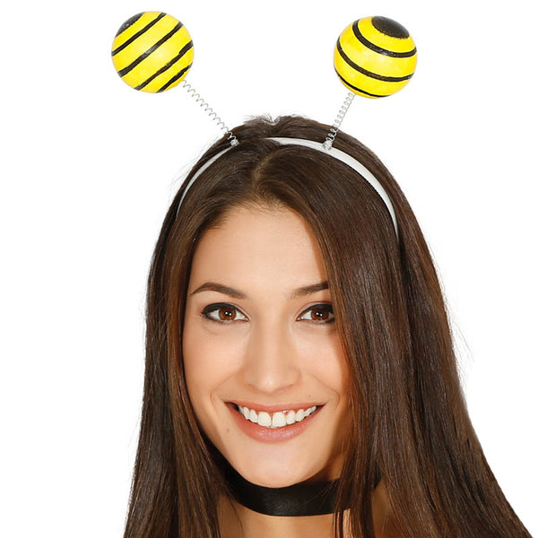 Diadema De Mariquita Con Antenas De Bolas Rojas Y Purpurina, Accesorio Para Disfraces De Insectos Y Fiestas Temáticas