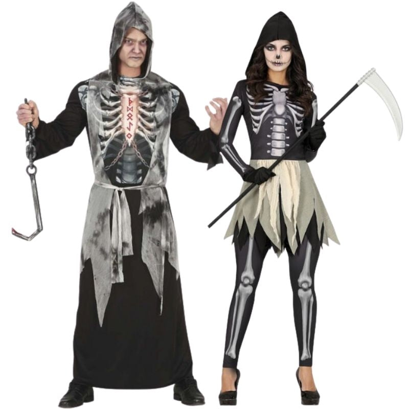 Pareja de Esqueletos con Harapos