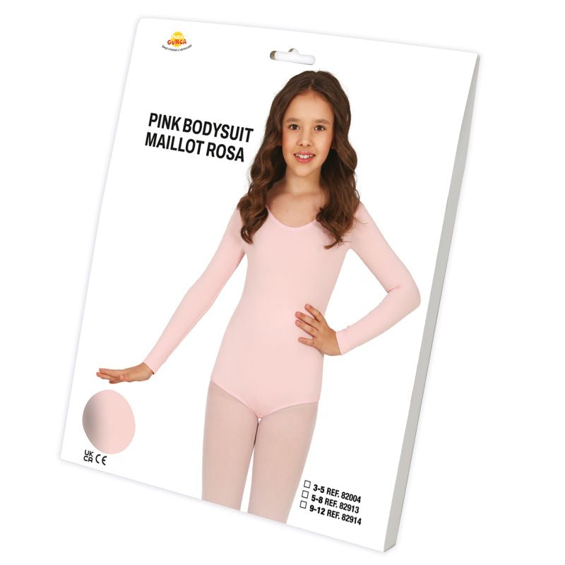 Disfraz de Body Rosa Manga Larga para niña Packaging