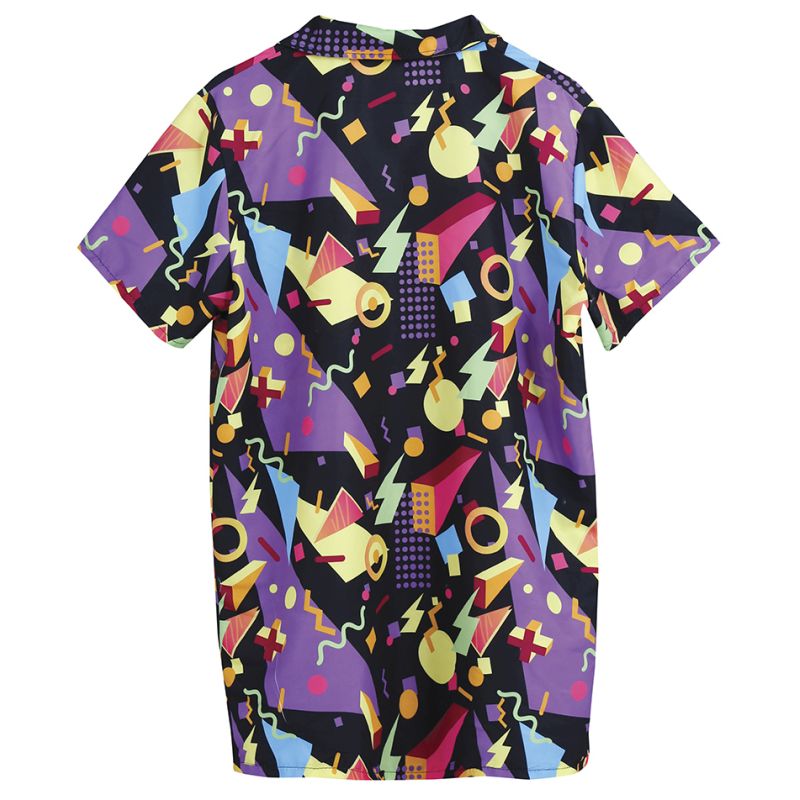 Camisa Años 80 para hombre Espalda