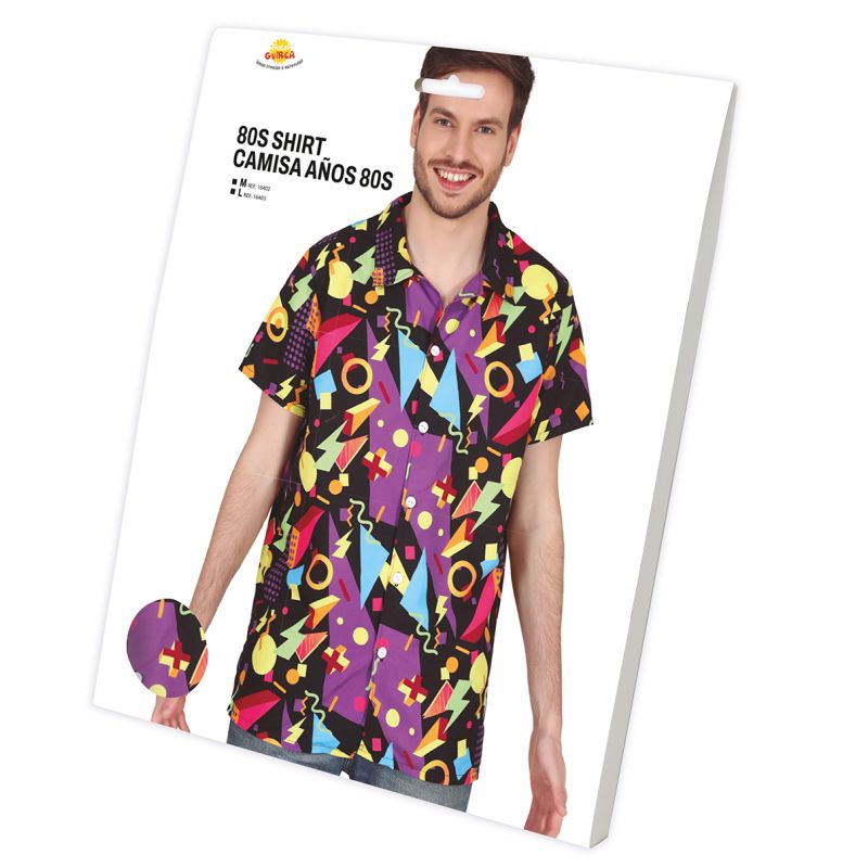 Camisa Años 80 para hombre Packaging
