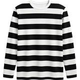 Camiseta de disfraz de Rayas blancas y negras para hombre Detalle