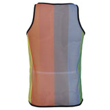 Camiseta Rejilla Arcoiris para hombre Espalda