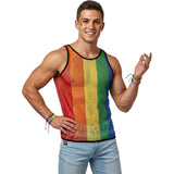 Camiseta Rejilla Arcoiris para hombre