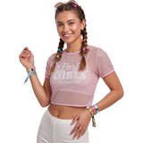 Camiseta Rejilla Party Girls para mujer