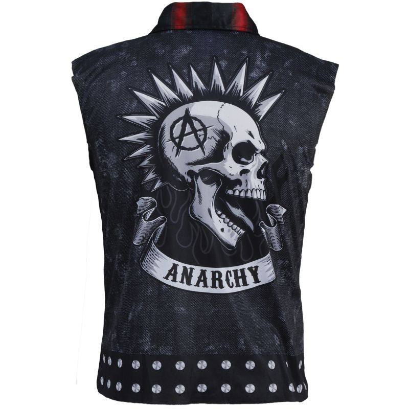 Chaleco Punky para hombre Espalda