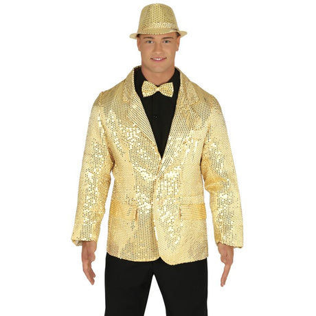 Chaqueta Lentejuelas Oro para Hombre