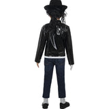 Chaqueta militar negra Michael Jackson para niño Espalda