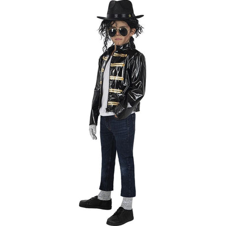 Chaqueta militar negra Michael Jackson para niño