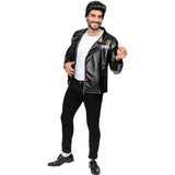 Disfraz de Chaqueta negra T-Birds de Grease para hombre Perfil Bis