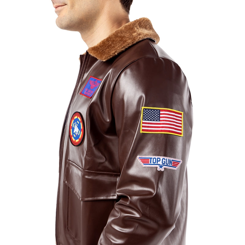 Disfraz de Aviador Maverick de Top Gun para hombre Perfil Bis