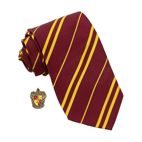 Corbata de Gryffindor con pin Harry Potter