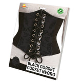 Corset negro adulta Packaging