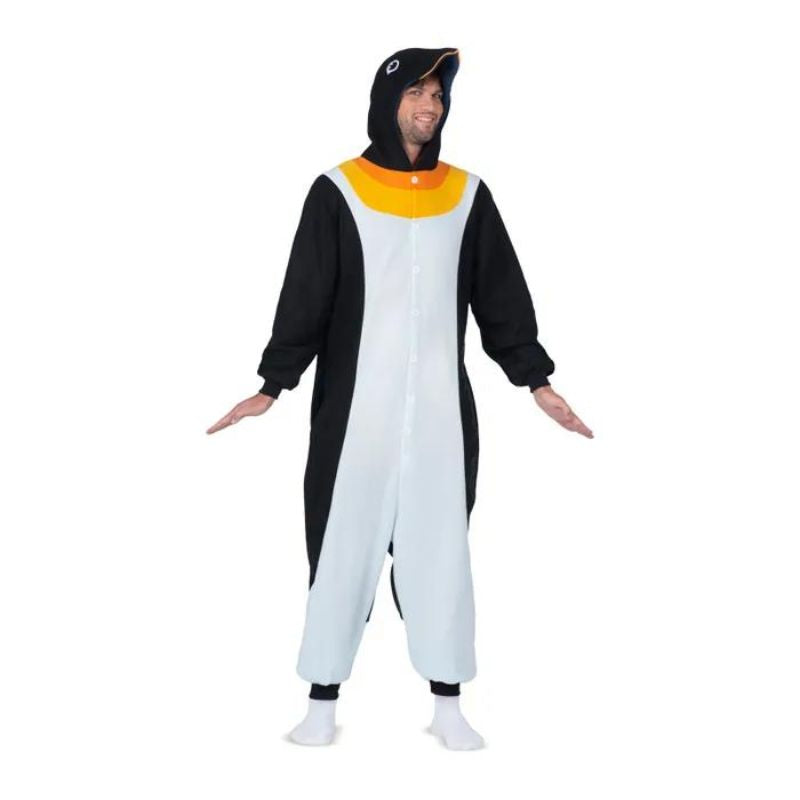 ▷ Disfraz Pingüino Emperador Kigurumi para Hombre |【Envío en 24h】