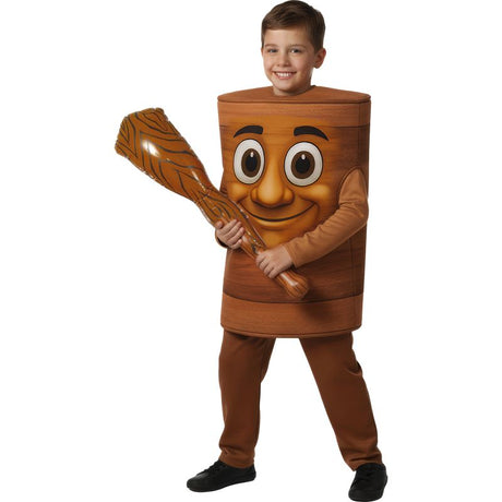Disfraz de Tung Tung Sahur para niño